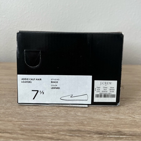 J Crew Addie Calf Hair/Leopard Loafers Size 7.5 - Picture 4 of 4